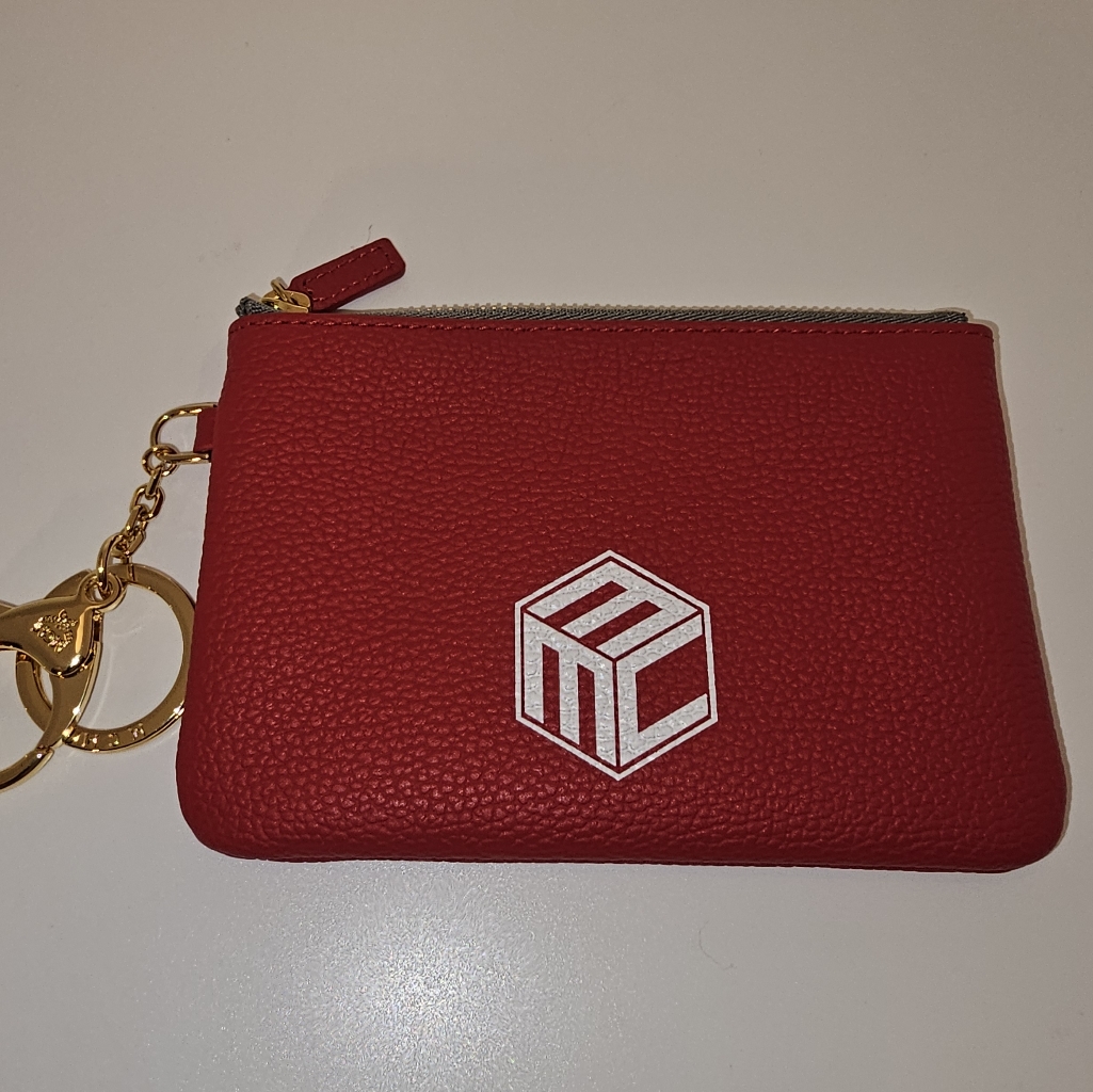 Mcm Red Leather Wallet Euc With Box